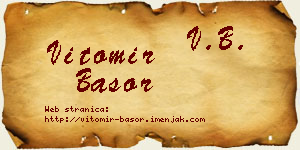 Vitomir Basor vizit kartica